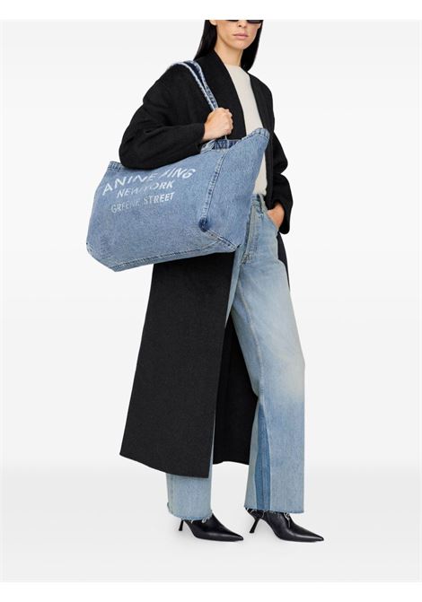 tote bag leo denim donna bli ANINE BING | A-13-11857WHD59